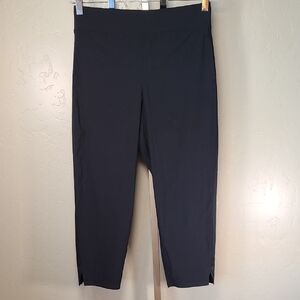 Kirkland Signature Black Track Pants Elastic Waistband Large Stretch